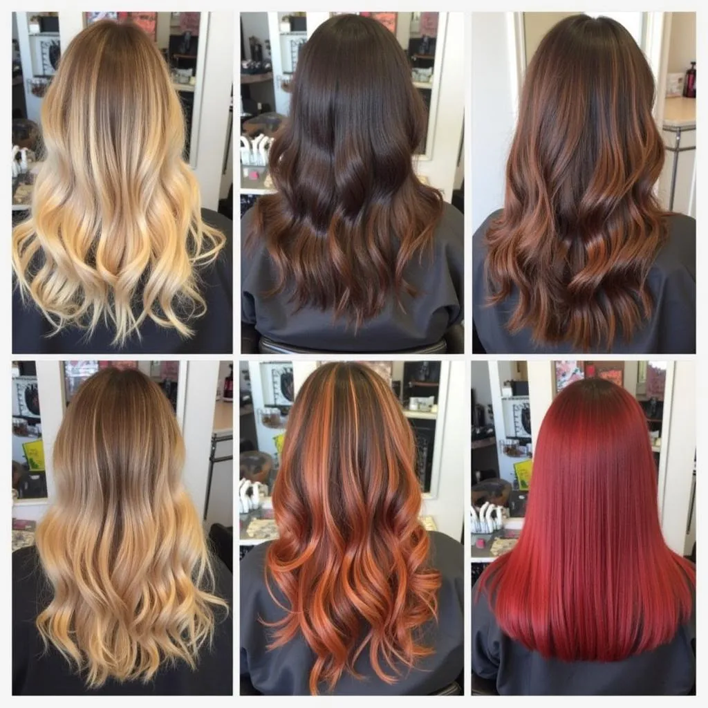 Color melt on different hair colors