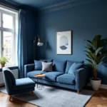 Indigo color for a serene space