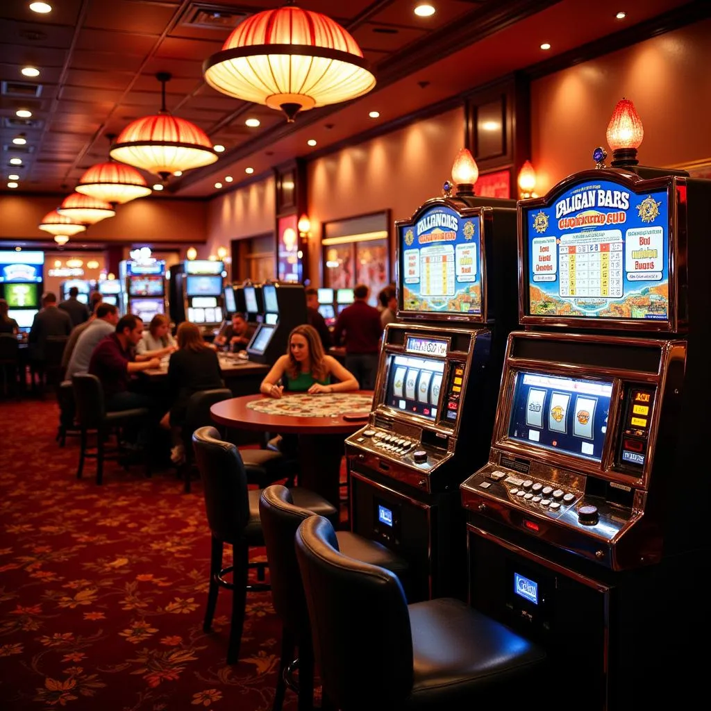 The bustling casino floor of the Colorado Belle during its operational days