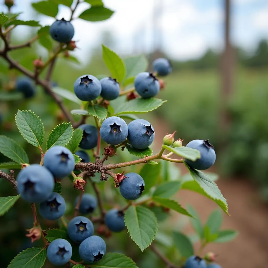 Colorado blueberry garden