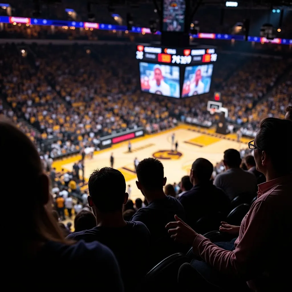 Watching a Colorado Buffaloes basketball game on TV