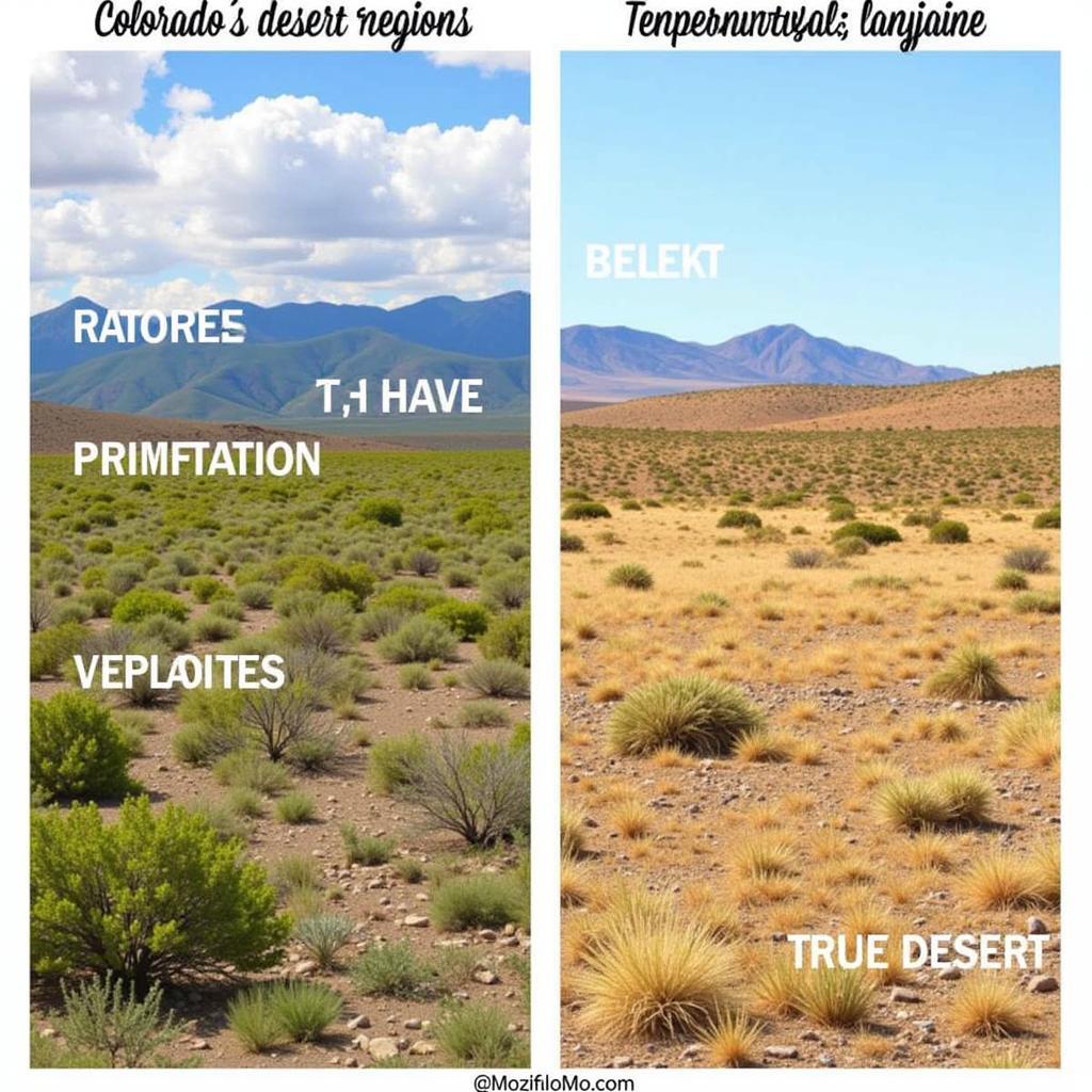 Comparing Colorado's Desert Regions with True Deserts