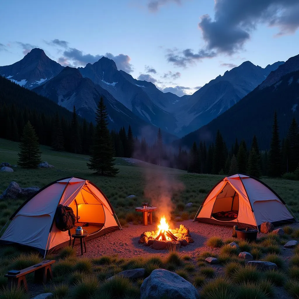 Colorado Elk Hunting Camp