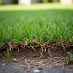 Colorado lawn with excessive thatch buildup