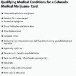 Qualifying Medical Conditions for Colorado Medical Card