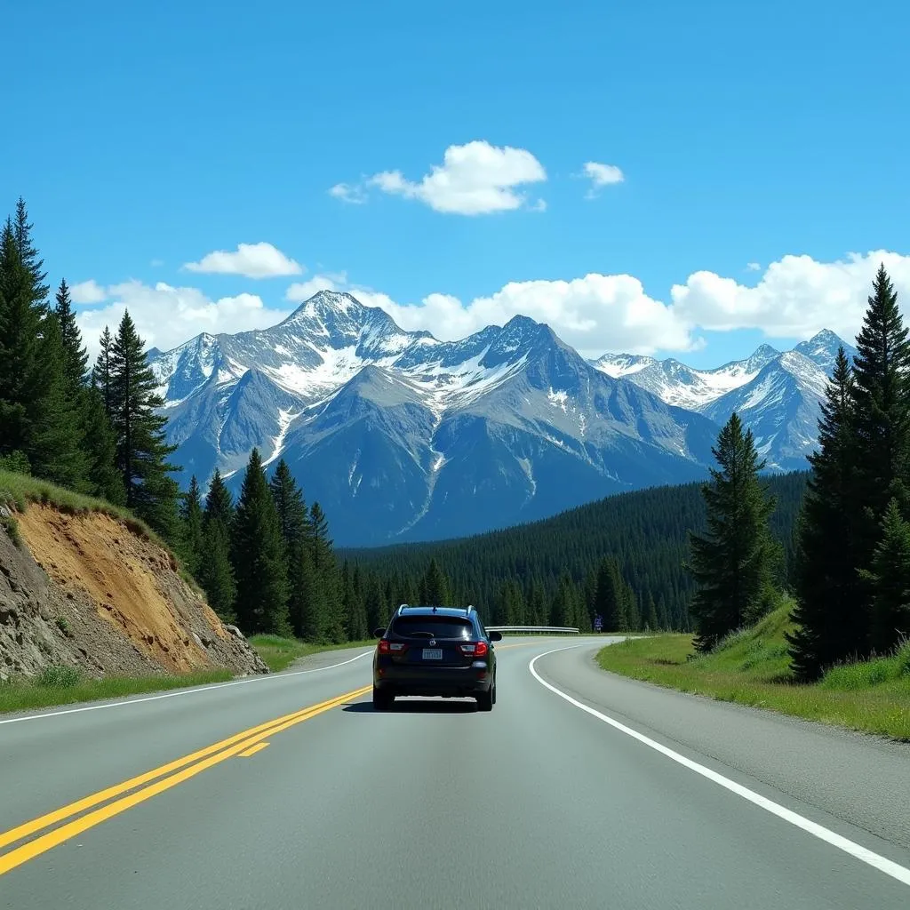 Scenic Drive Through Colorado Mountains