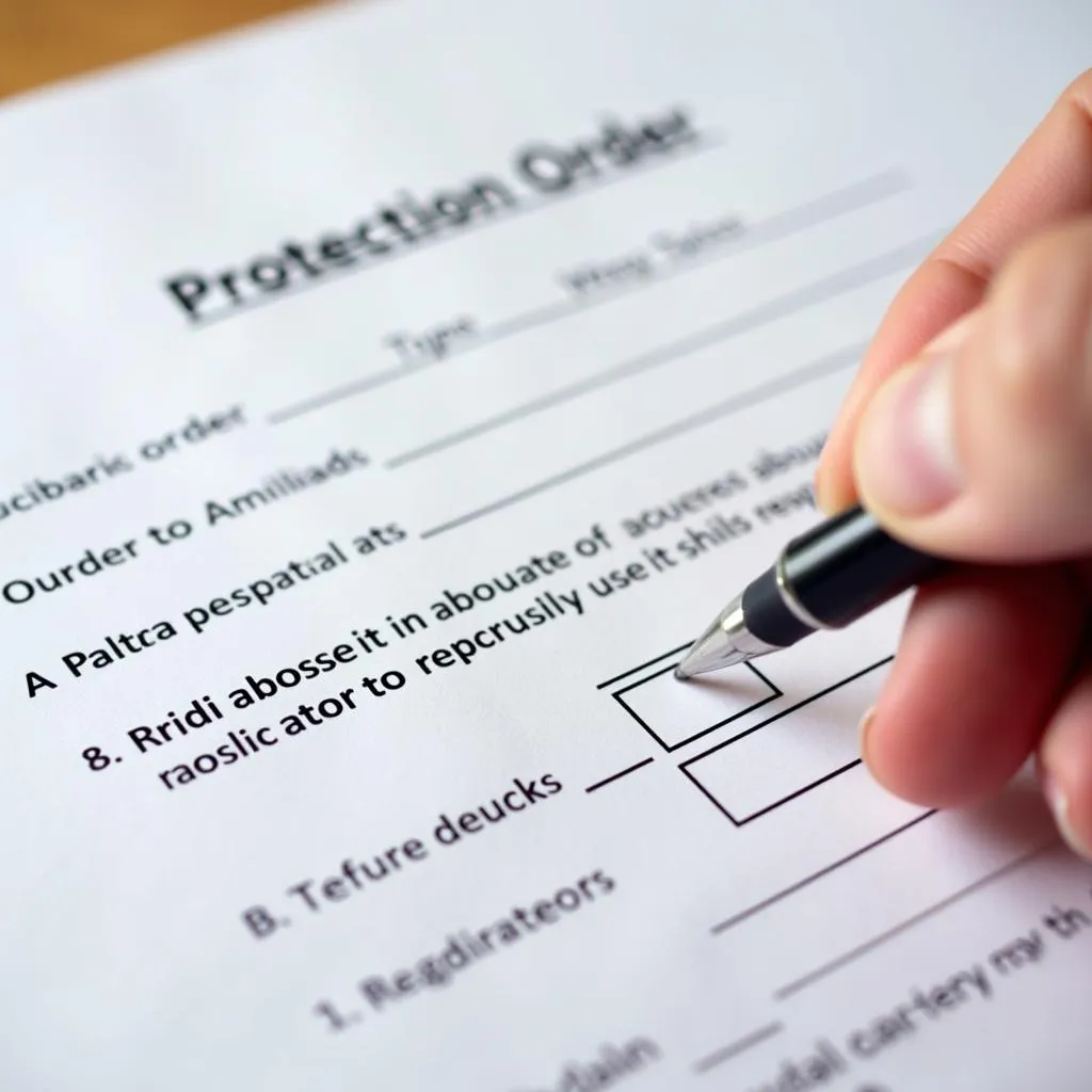 Colorado Protection Order Application Form