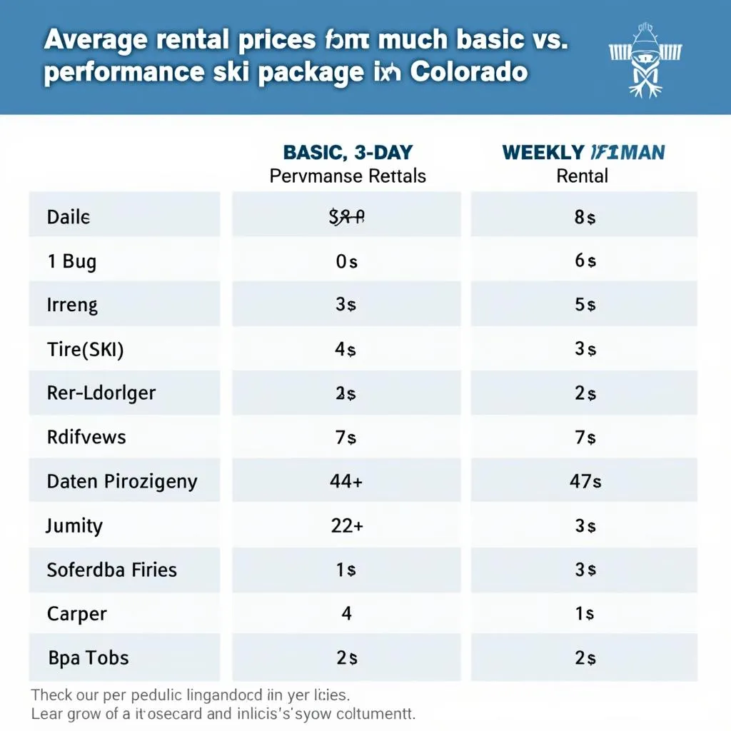 Colorado Ski Rental Prices