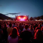 Outdoor Concert Crowd in Colorado Springs