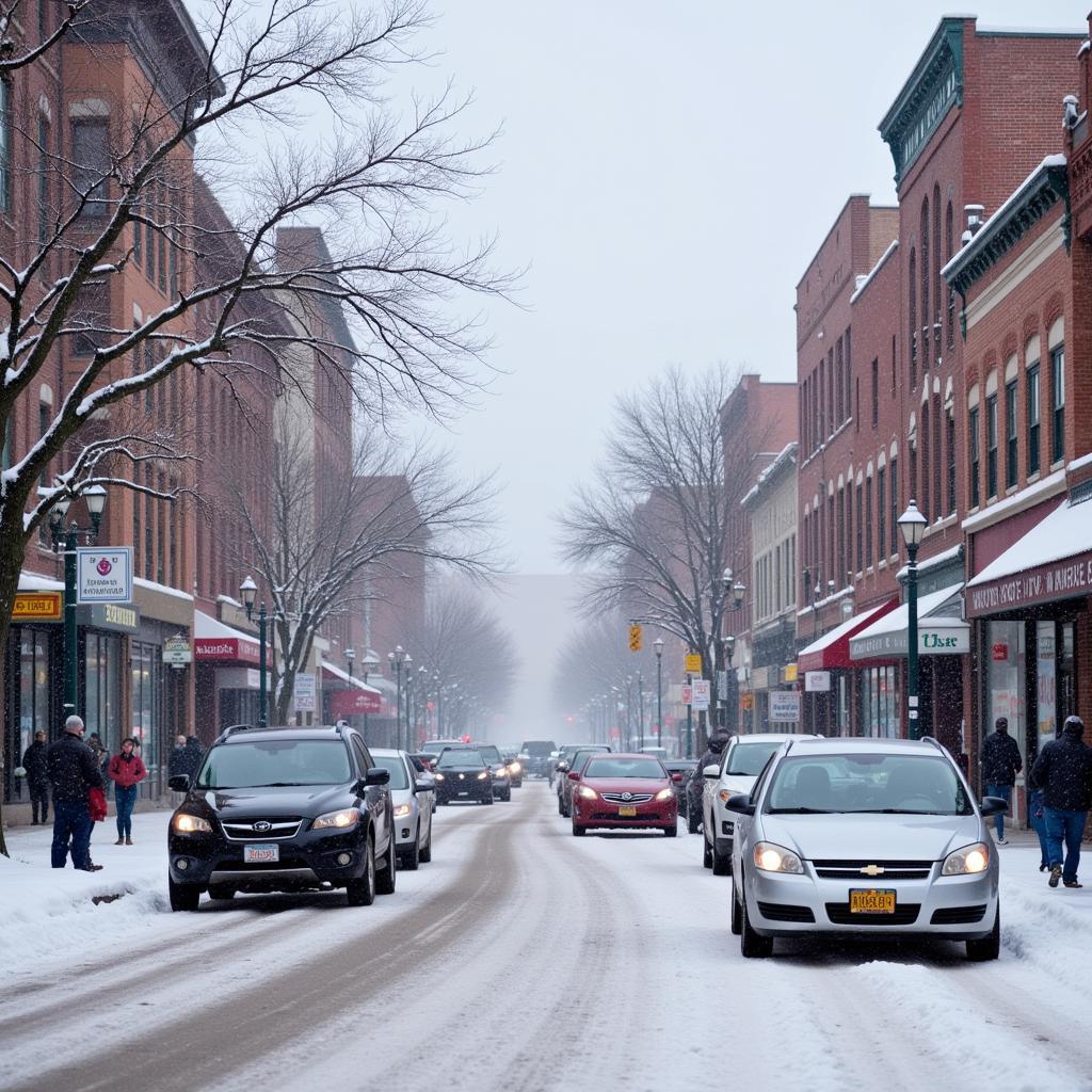 Snowstorm in Colorado Springs