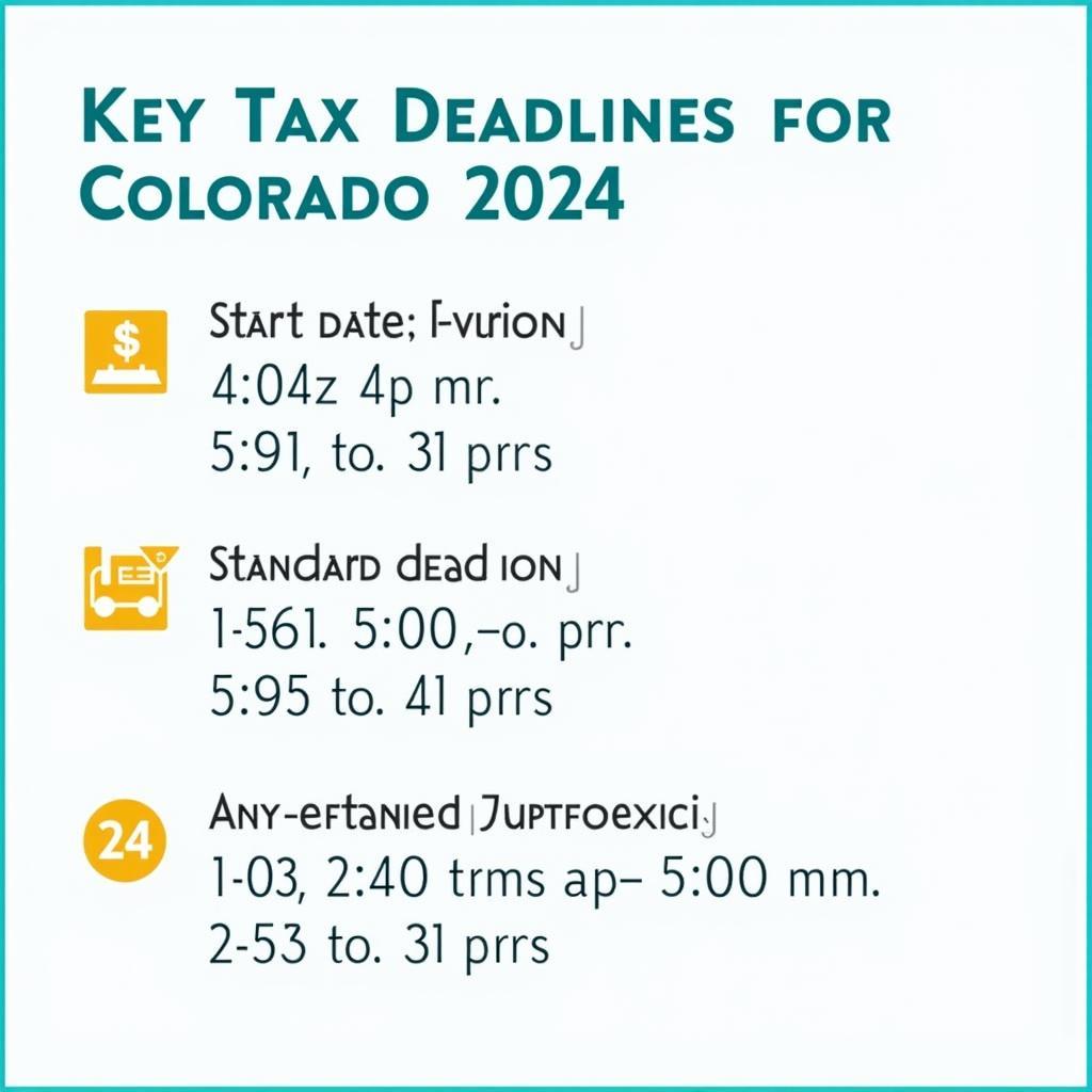 Colorado Tax Deadline Calendar 2024