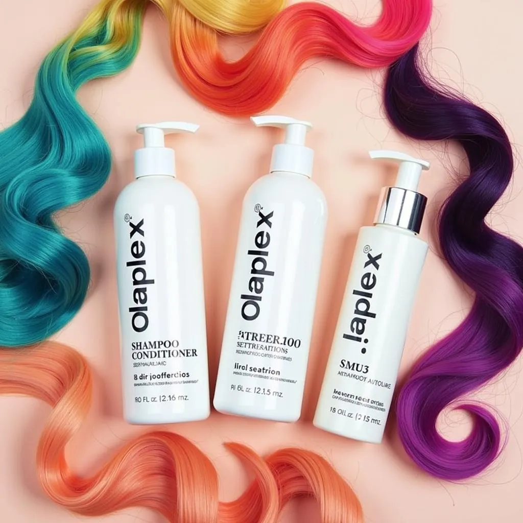 Hair care routine products for colored hair