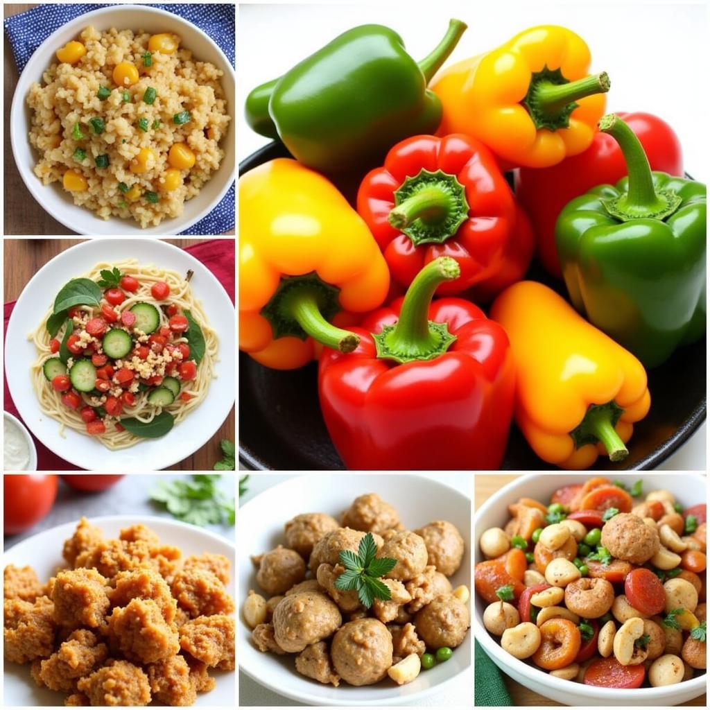 Colorful Bell Peppers Used in Various Dishes, from Salads to Stir-fries