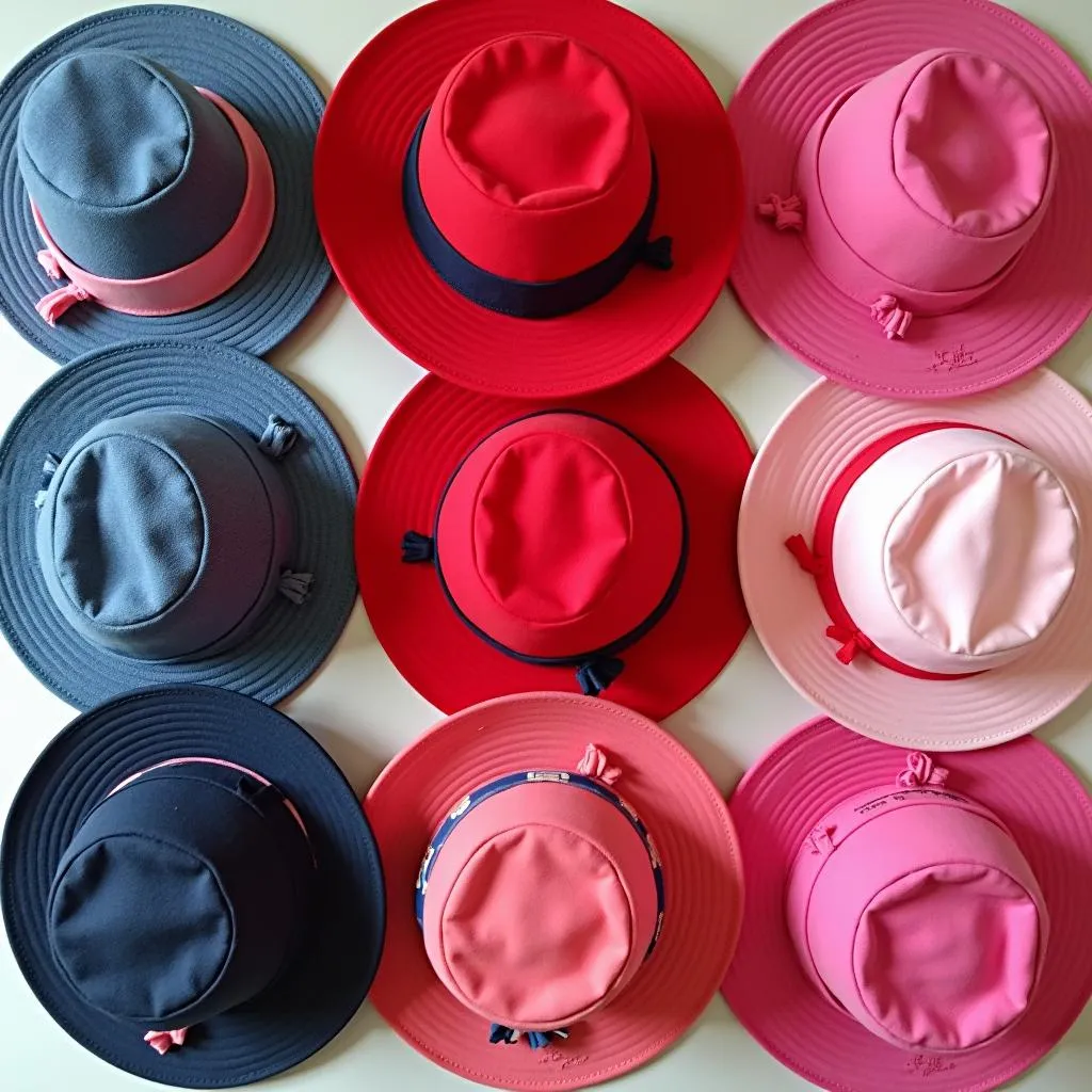 Colorful hats display