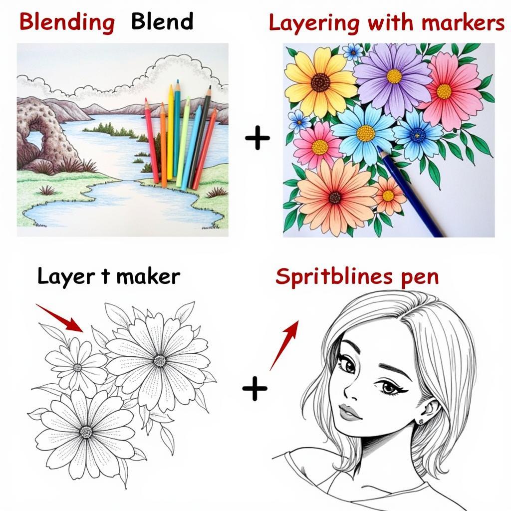 Examples of Coloring Techniques