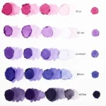 Color Chart for Mixing Purple