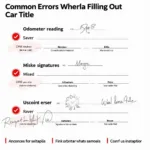 Common Mistakes When Signing Over a Car Title