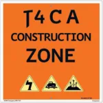 Construction Zone Sign Colors: Orange and Black