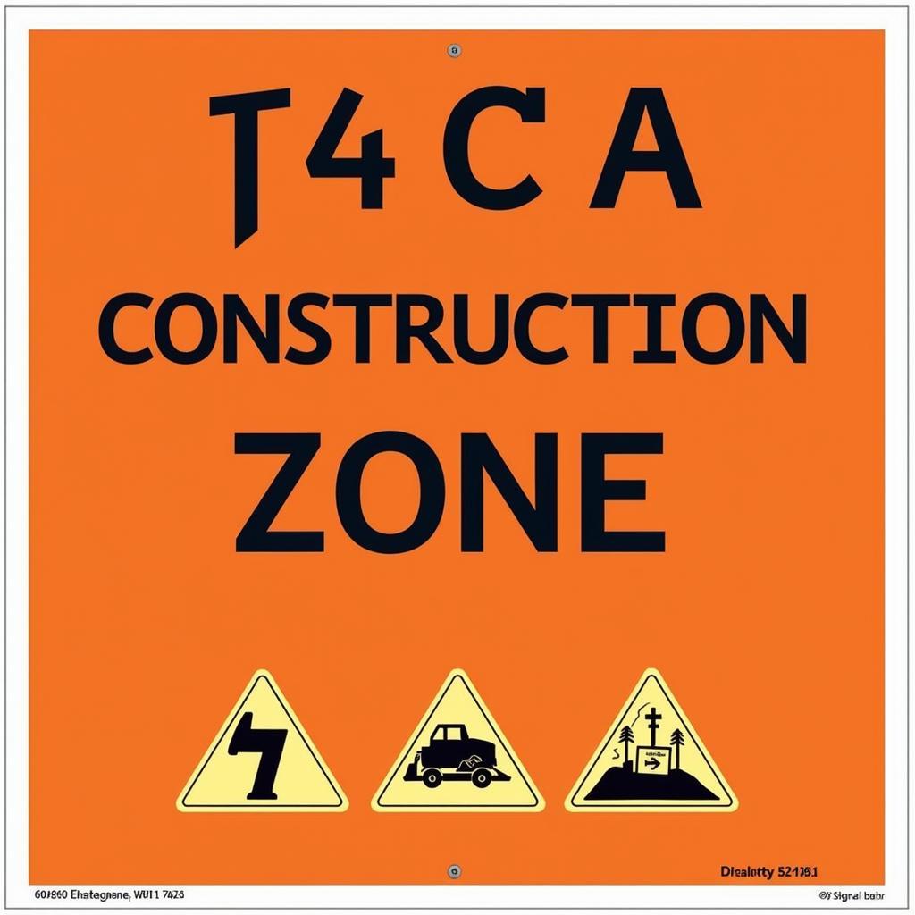 Construction Zone Sign Colors: Orange and Black