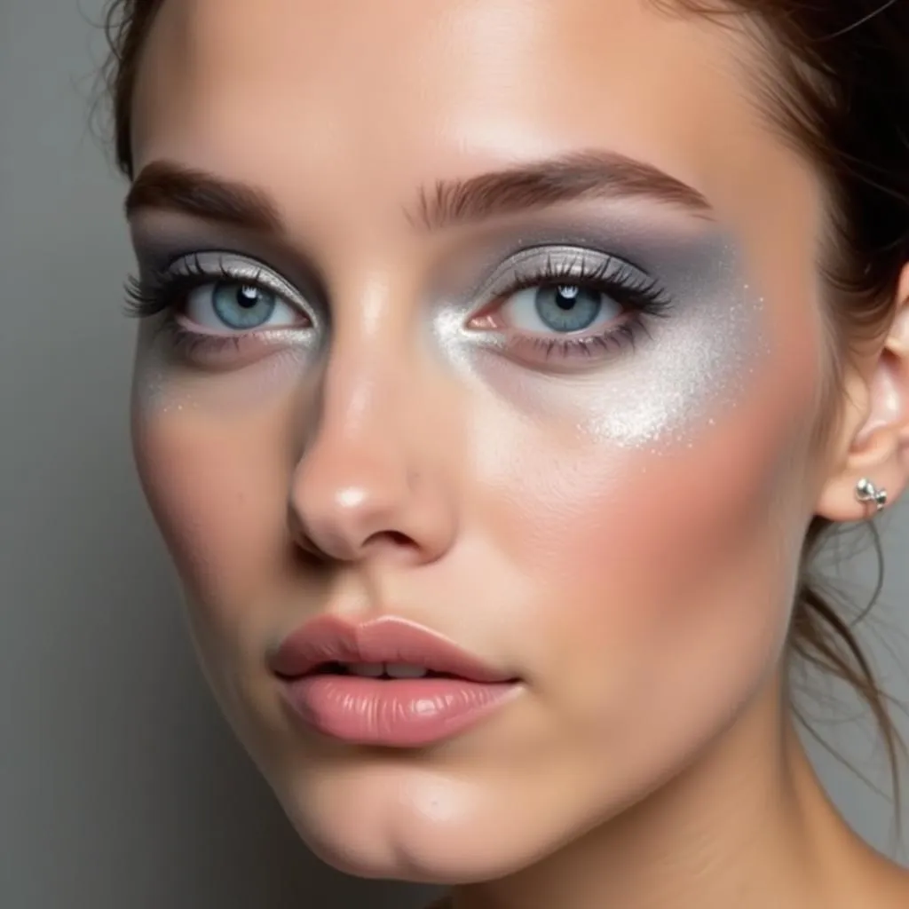 Cool-toned Eyeshadow Look for Blue Eyes