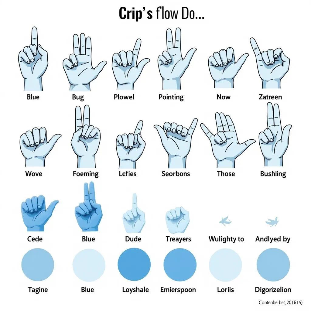 Crips Gang Signs and Symbols