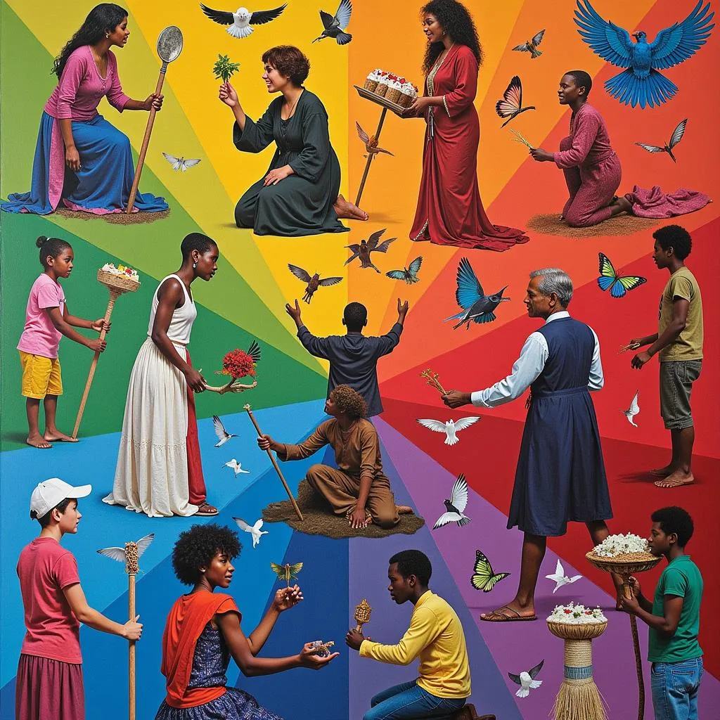 Diverse Cultural Representations of Color Symbolism