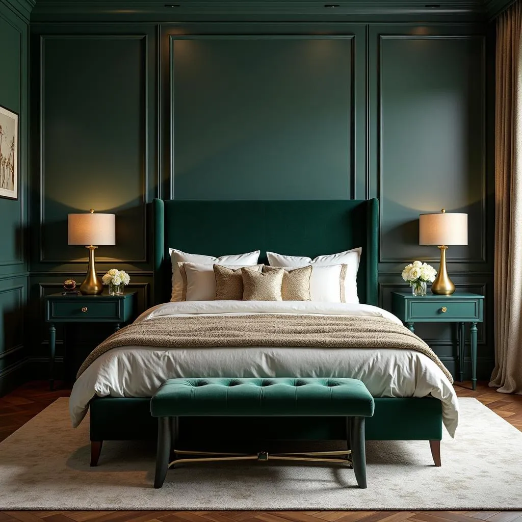 Dark Green Bedroom Decor