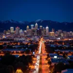 Denver Cityscape at Night