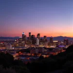 Denver Skyline at Dusk