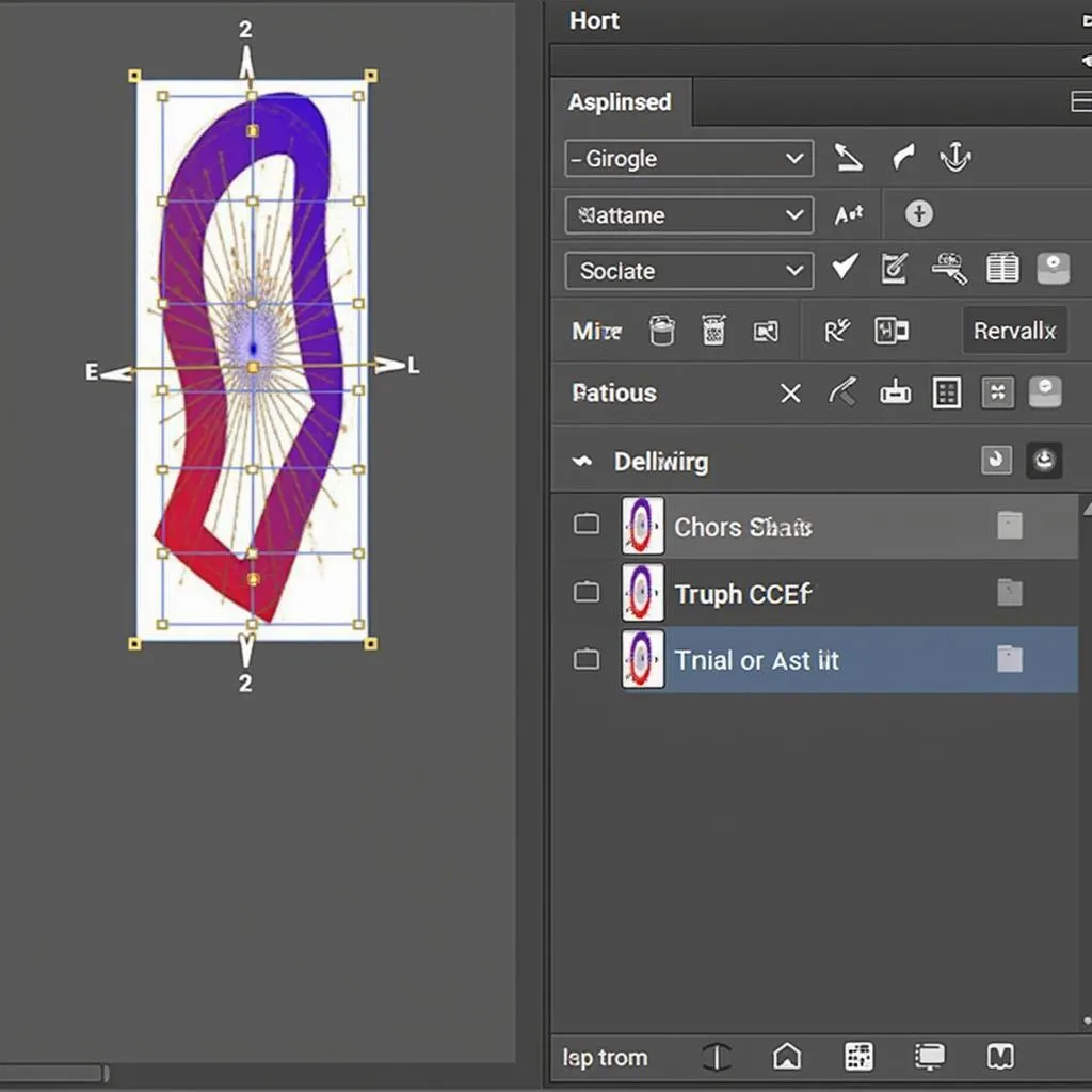 Digital Illustration Depicting the Design Separation Process for a Vinyl Decal