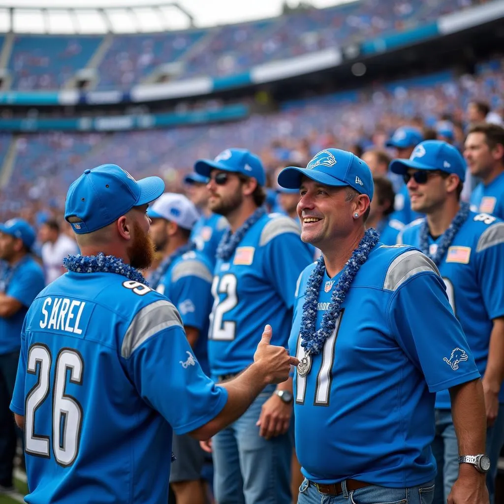 Detroit Lions Fans in Honolulu Blue