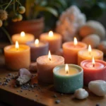 Different color candles for healing rituals