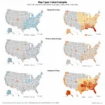 Different Color Schemes for Maps