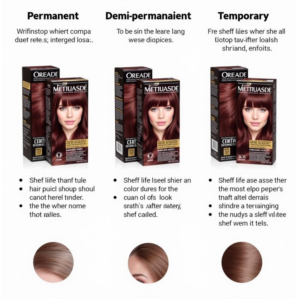 Different Hair Color Types and Shelf Life