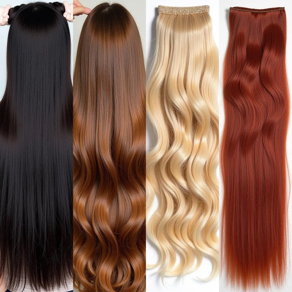 Natural Hair Color Swatches