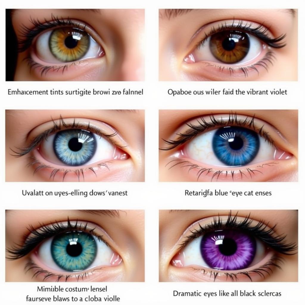 Exploring Different Types of Colored Contacts: Enhancement, Opaque, and Theatrical