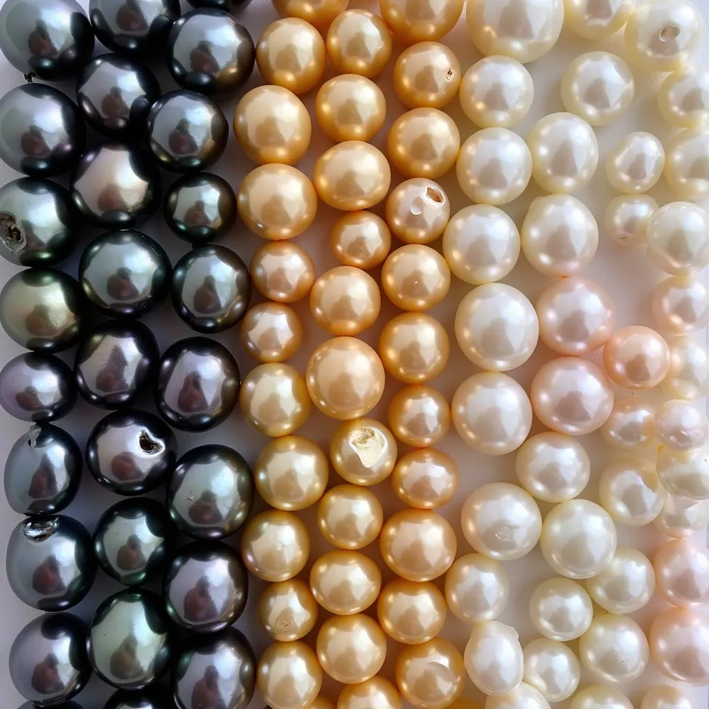 Showcasing the diversity of colored pearls