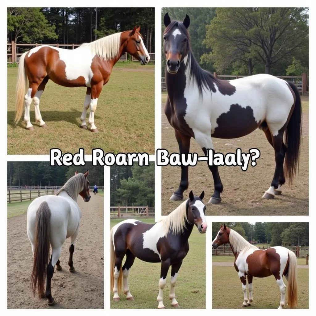 Variations of Roan Horse Coats