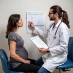 Doctor Examining a Pregnant Patient