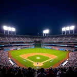 Dodger Stadium at Night