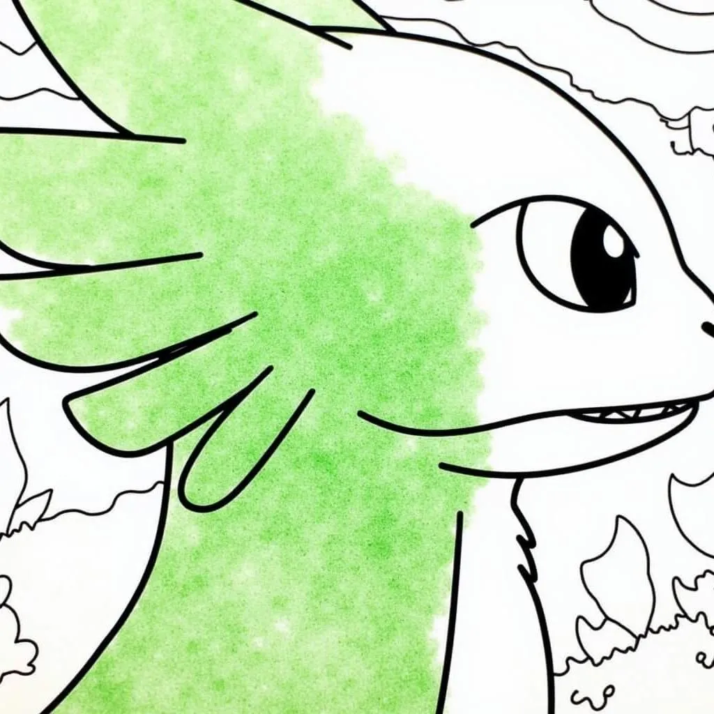 Dragon Coloring Shading Techniques