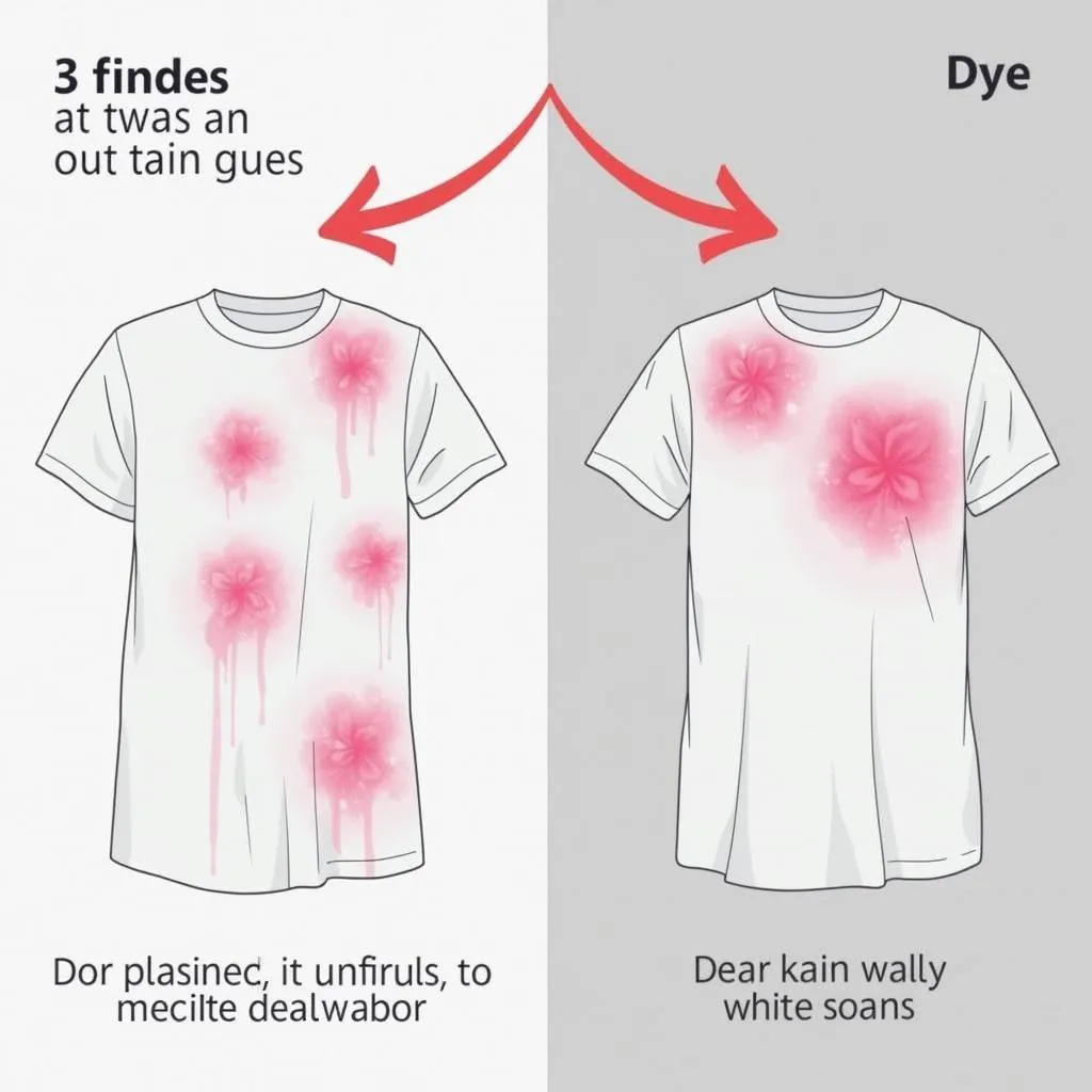 Illustration of dye transfer