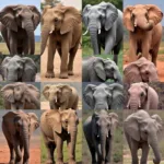 Elephant Skin Color Variations