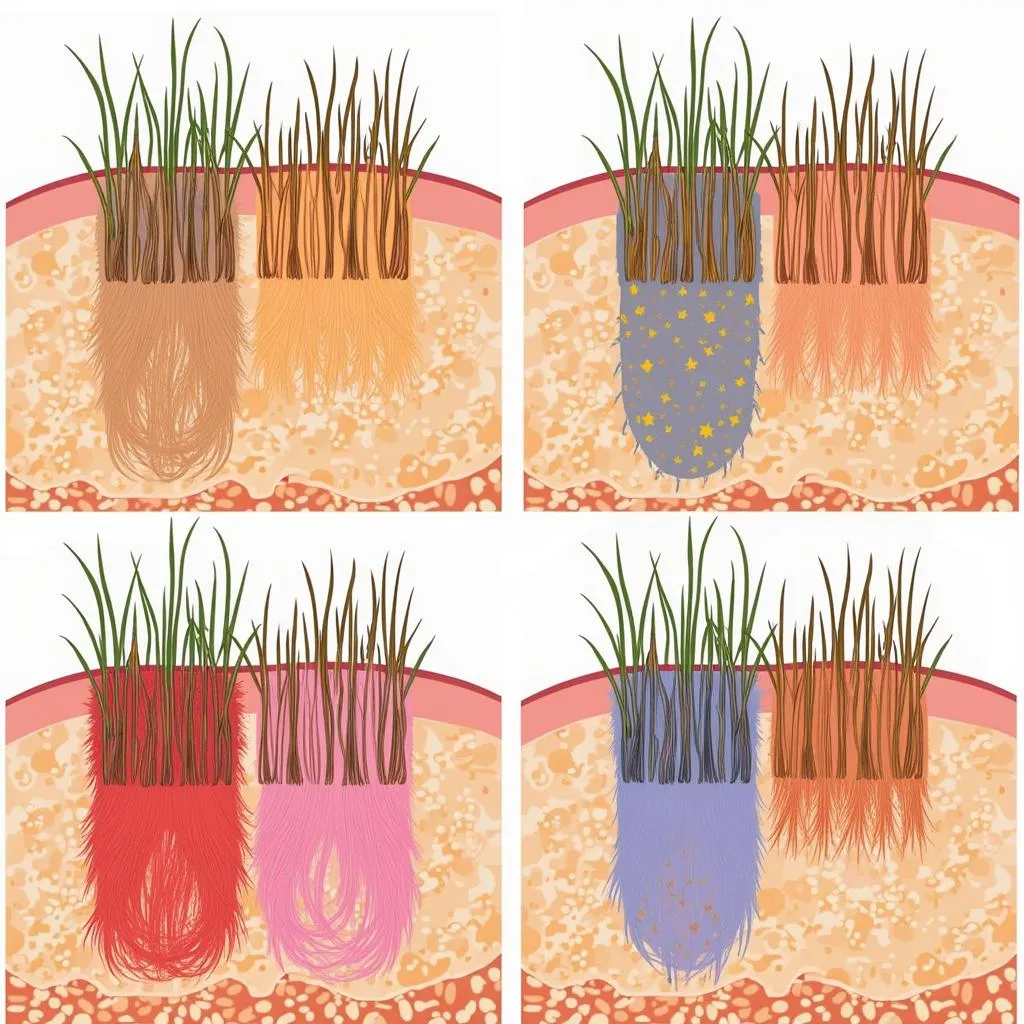 Hair Follicles and Melanin Types