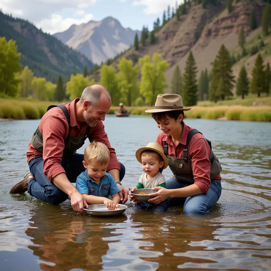 Family Gold Panning Adventure in Colorado 