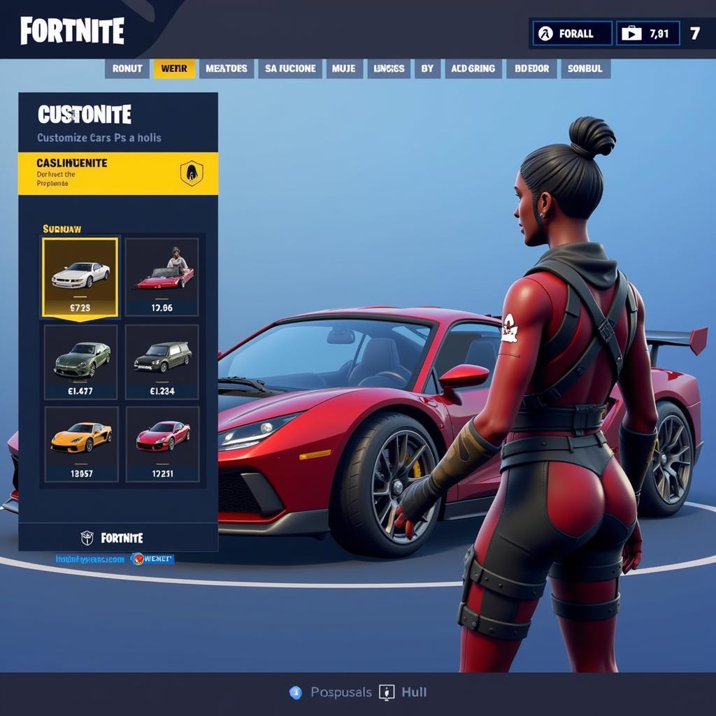 Fortnite Future Car Customization