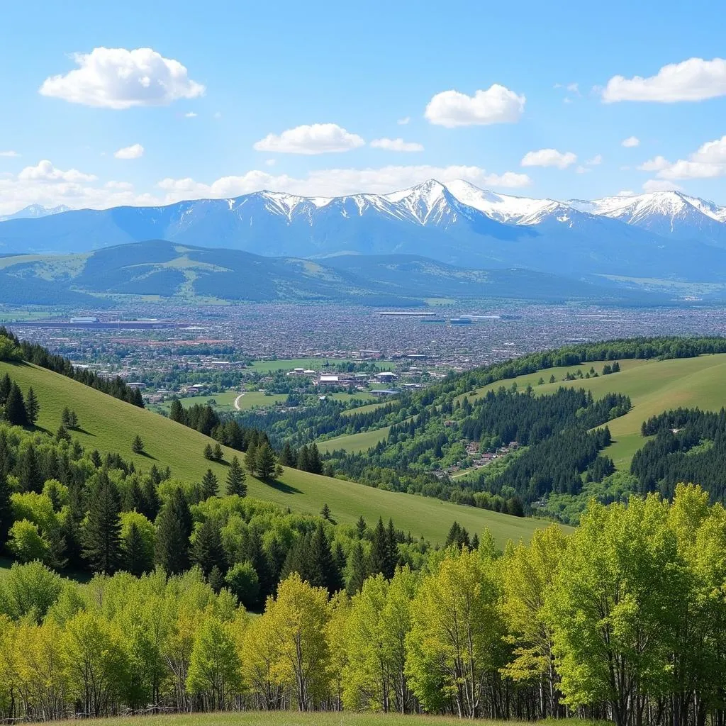 Scenic landscape of Franktown, Colorado