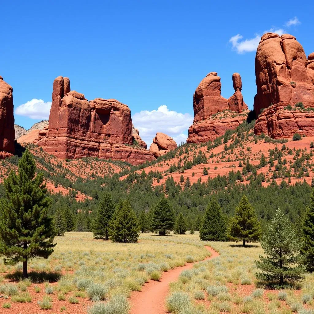 Rock Formations in Garden of the Gods, Colorado Springs