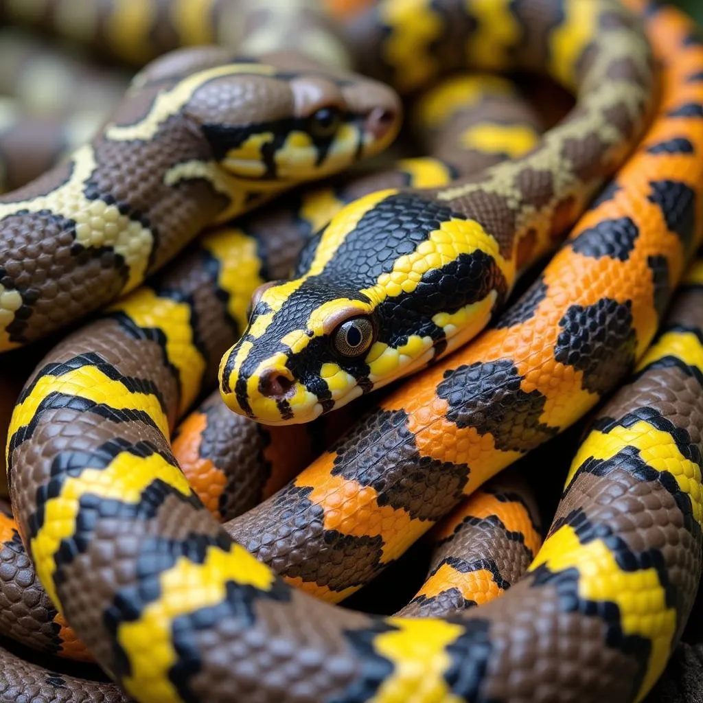 Garter snake color variations