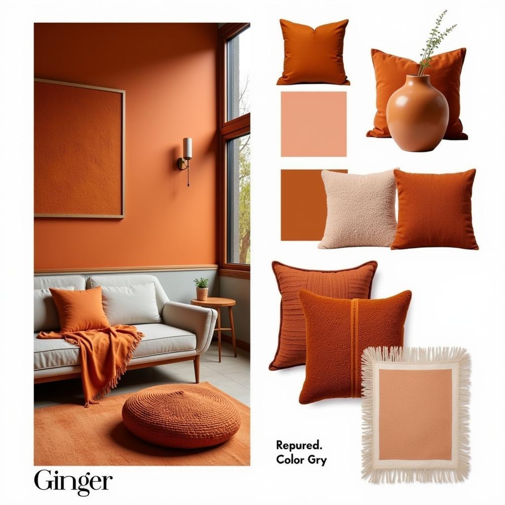 Ginger Color in Interior Design